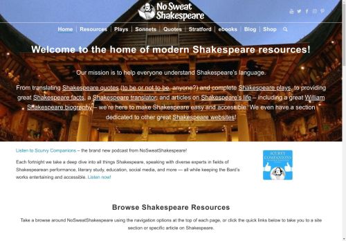 nosweatshakespeare.com