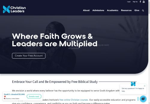 christianleadersinstitute.org